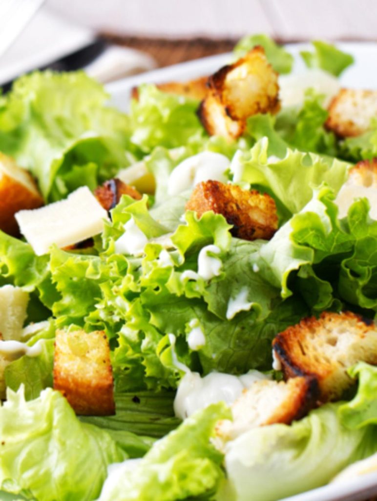 Turkey salad with egg and tomatoes