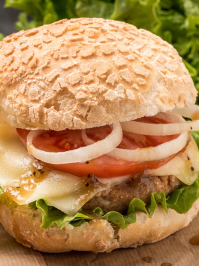 Turkey salad with egg and tomatoes